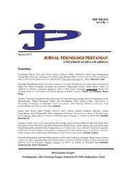 JURNAL TEKNOLOGI PERTANIAN