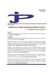 JURNAL TEKNOLOGI PERTANIAN