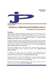 JURNAL TEKNOLOGI PERTANIAN