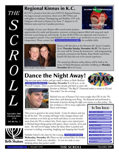 November Congregation Beth Shalom