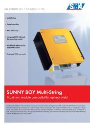 SUNNY BOY Multi-String