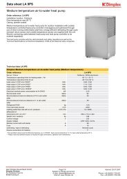 Data sheet LA 9PS Medium-temperature air-to-water heat pump