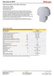 Data sheet LA 26HS High-temperature air-to-water heat pump