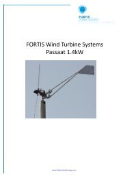 FORTIS Wind Turbine Systems Passaat 1.4kW