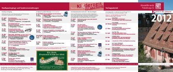 Programm 2012 - Altstadtfreunde Nürnberg