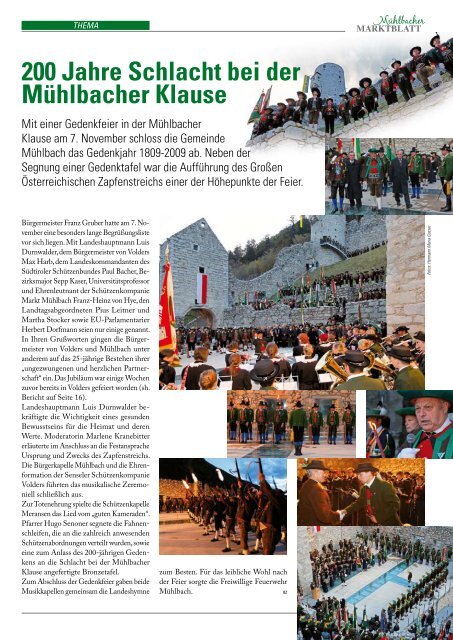 Mühlbacher Marktblatt 04/2009 (2,31 MB)