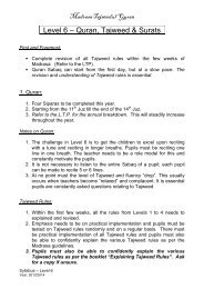 Level 6 – Quran Tajweed & Surats