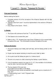 Level 2 – Quran Tajweed & Surats