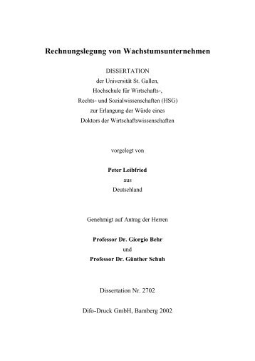 [pdf] Rechnungslegung von... - Alexandria - Universität St.Gallen