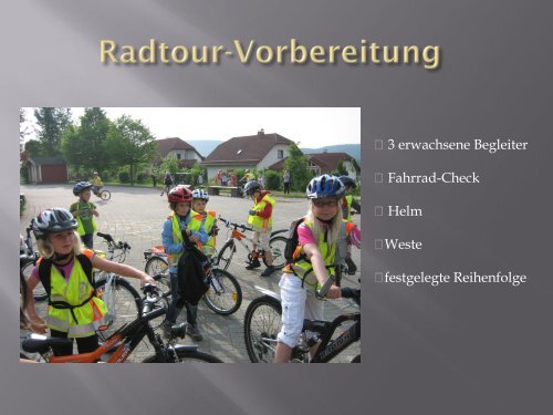 Die Fahrrad-Werkstatt der Grundschule Manderbach