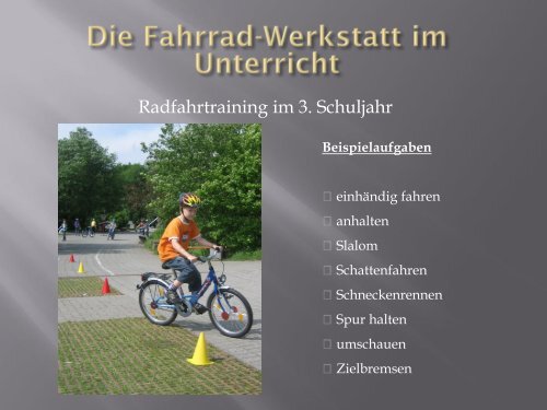 Die Fahrrad-Werkstatt der Grundschule Manderbach