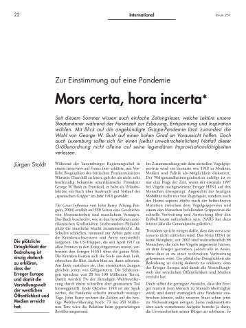 Mors certa, hora incerta* - Forum