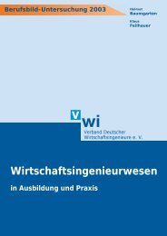 Wirtschaftsingenieurwesen - VWI