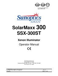 SolarMaxx 300 SSX-300ST Xenon Illuminator - Sunoptic Technologies