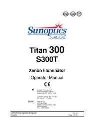 Titan 300 S300T Xenon Illuminator - Sunoptics Surgical