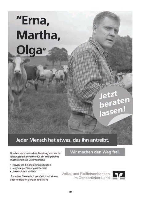 Tierschau Osnabrück - Osnabrücker Herdbuch eG