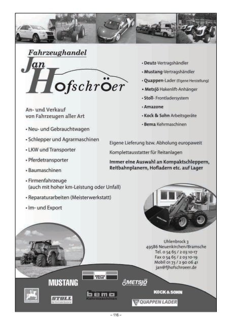 Tierschau Osnabrück - Osnabrücker Herdbuch eG