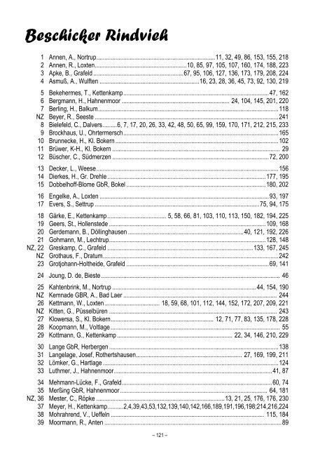 Tierschau Osnabrück - Osnabrücker Herdbuch eG