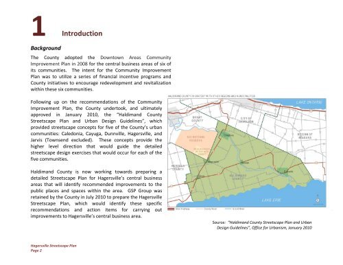 Hagersville Streetscape Plan