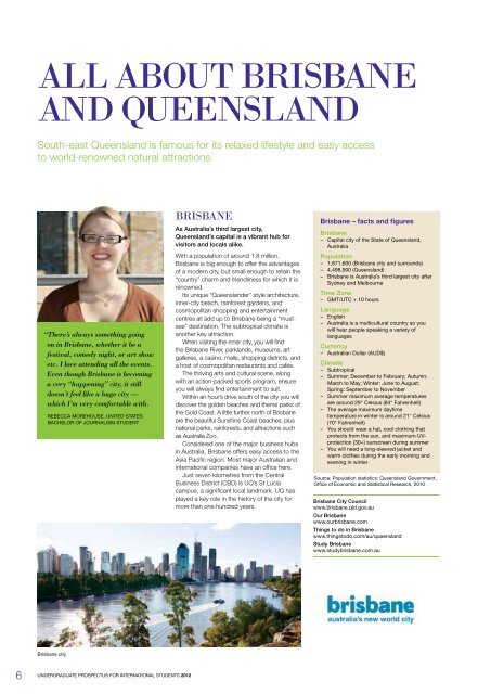 UNDERgRADUATE PROSPECTUS - Study Brisbane