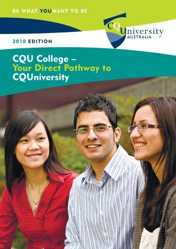 CQU College – Your Direct Pathway to CQUniversity