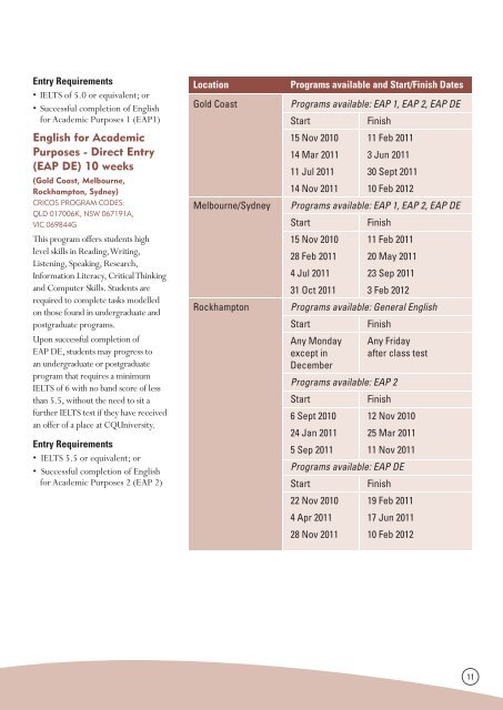 C10-042 PathwaysCQUCollege2011.indd - Study Brisbane