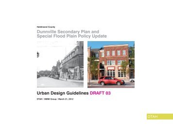 Dunnville Secondary Plan - Urban Design Guide - Haldimand County