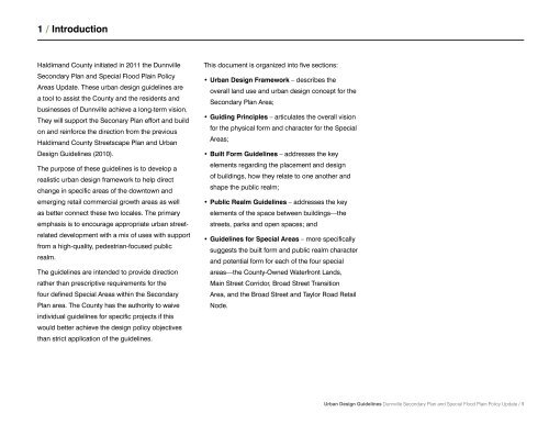 Dunnville Secondary Plan - Urban Design Guide - Haldimand County