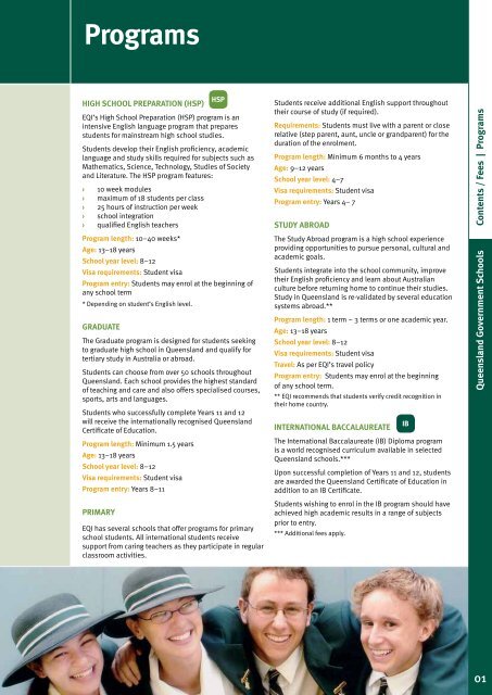 Queensland Government Schools SCHOOL PROFILES 2011/2012