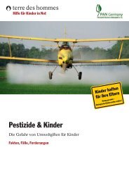 Pestizide & Kinder - Terre des Hommes