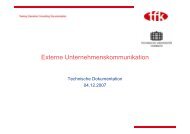 Externe Unternehmenskommunikation - tfk