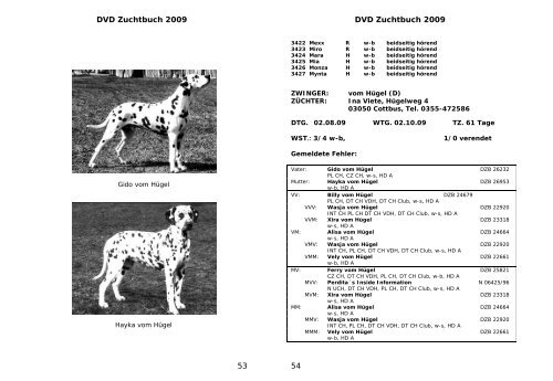 2 0 0 9 - Dalmatiner Verein Deutschland