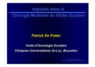 Implants dans la Chirurgie Mutilante du Globe Oculaire