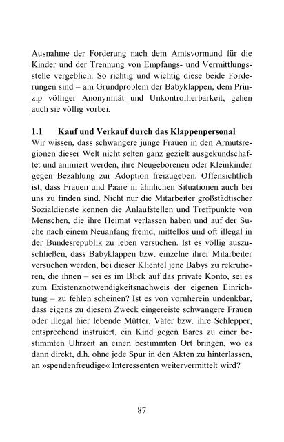 terre des hommes Deutschland e.V. (Hg.) »Babyklappen und ...
