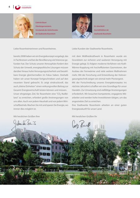 Energiekonzept 2025+ - Stadtwerke Rosenheim