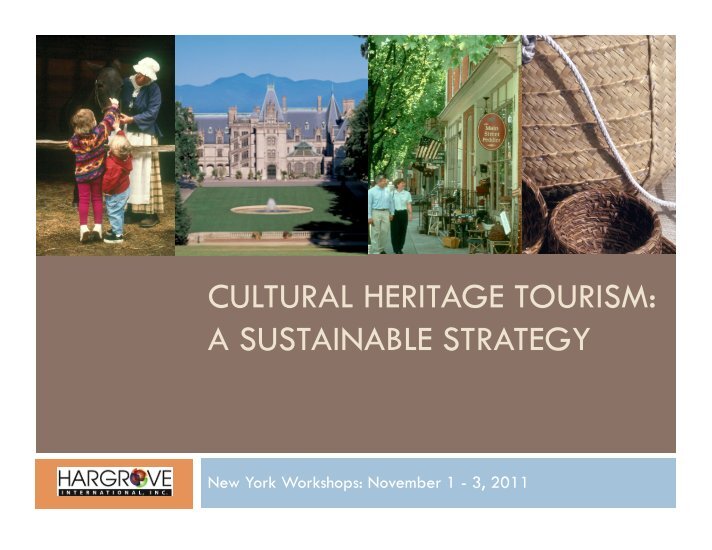 heritage in tourism Heritage tourism is one of the most rapidly growing tourism niches interest in cultural tourism, especially at world heritage sites (whss), has been growing all over the world. heritage in tourism Heritage tourism is one of the most rapidly growing tourism niches interest in cultural tourism, especially at world heritage sites (whss), has been growing all over the world.