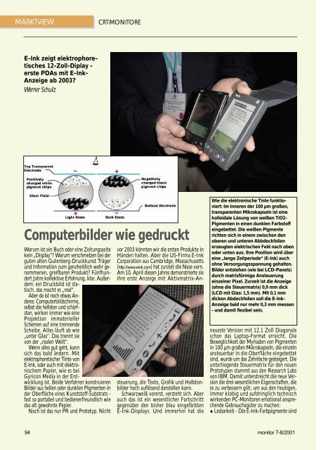 Die komplette MONITOR-Ausgabe 7-8/2001 können