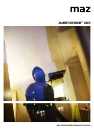 JAHRESBERICHT 2008 - MAZ