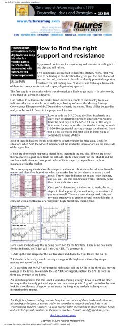 The Art of Day-Trading: Table of Contents