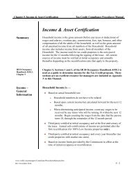 Income & Asset Certification