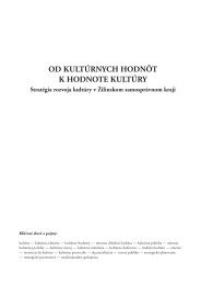 OD KULTÚRNYCH HODNÔT K HODNOTE KULTÚRY