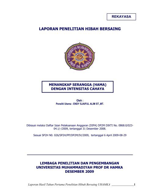 Laporan Penelitian HIBAH