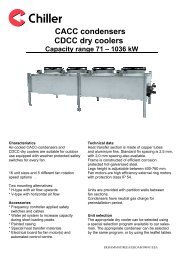 CACC condensers CDCC dry coolers