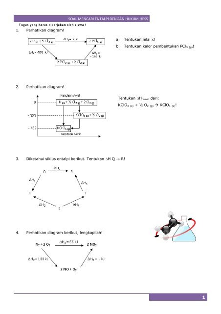 Soal Mencari Entalpi Dengan Hukum Hess