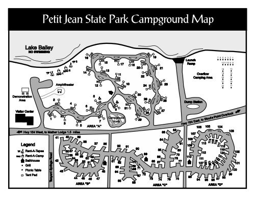 Petit Jean State Park Campground Map