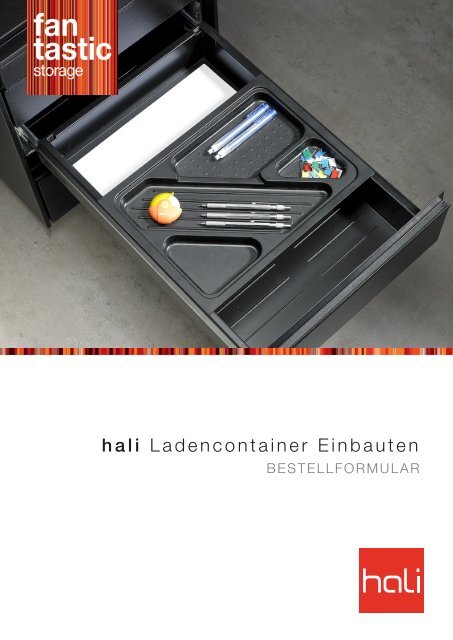 hali Ladencontainer Einbauten Anfrageformular - Hali Büromöbel