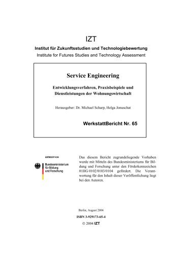 Service Engineering - IZT