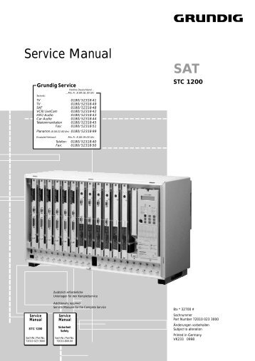 Service Manual SAT - GSS