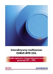 Interaktywny multisensor CUBUS MTD 533. - Schrack Seconet Polska