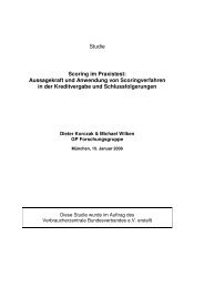 Aussagekraft und Anwendung von Scoringverfahren in der ...